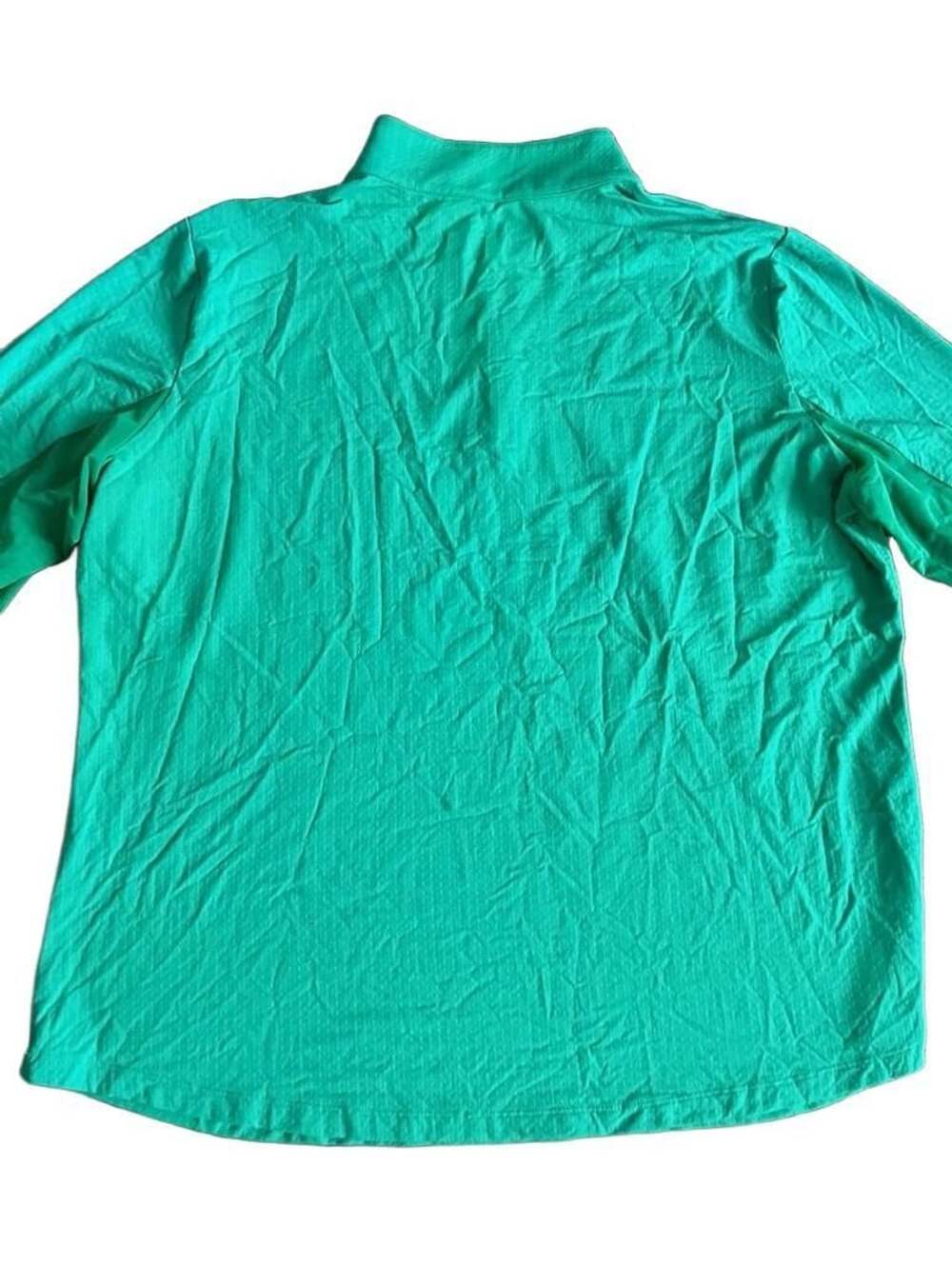 IBKÜL Women’s Quarter Zip Pullover Size M Teal Green UPF 50+ Cooling Golf Top - Picture 7 of 7
